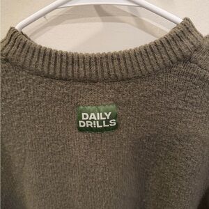 Daily Drills Forest Green Knit Top